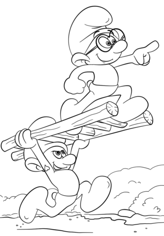 Smurfs  The Lost Village Coloring Page